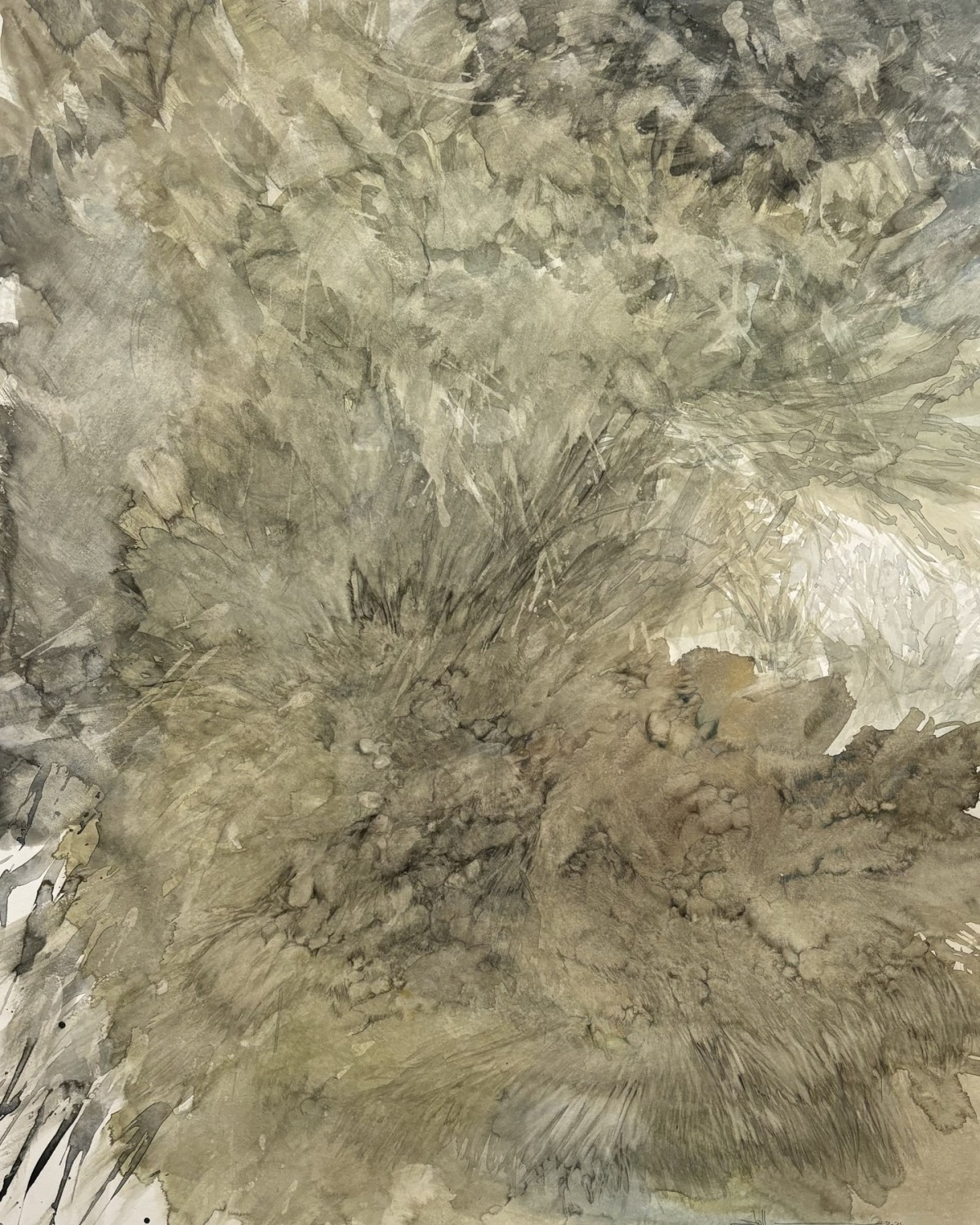 Wandertag I, 2024 - Aquarell, Bleistift, etwas Buntstift