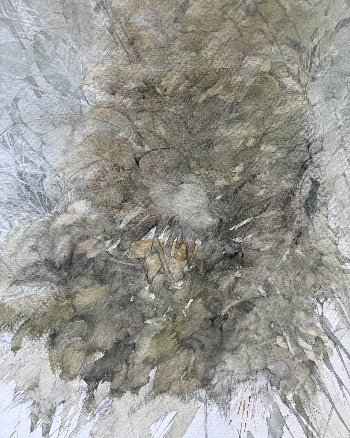 Zu Besuch bei Richard, 2024 - Aquarell, Bleistift