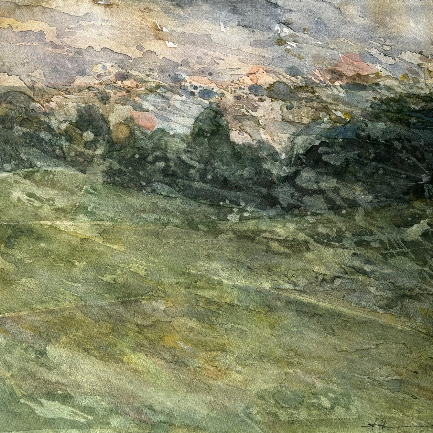 Vertraute Pfade, 2024 - Aquarell