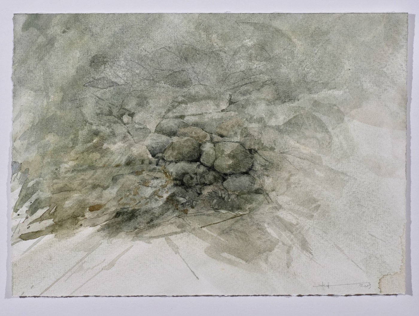 Mangelnde Weitsicht, 2023 - Aquarell, Bleistift