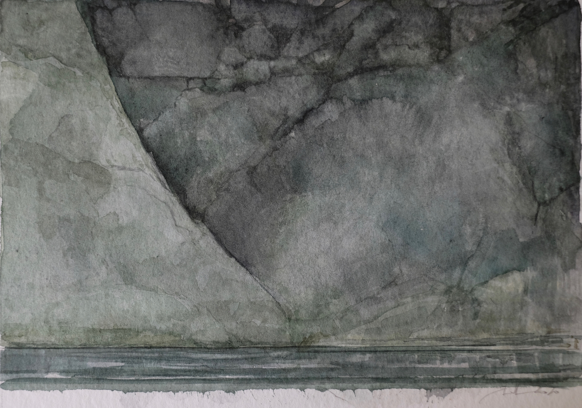 Ottensteine III, 2020 - Aquarell, Bleistift