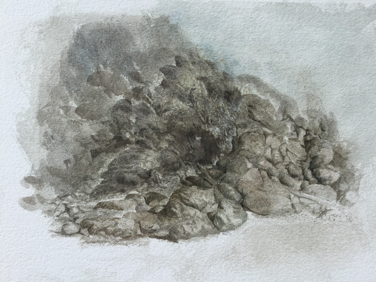 Standpunkt I, 2018 - Bleistift, Aquarell