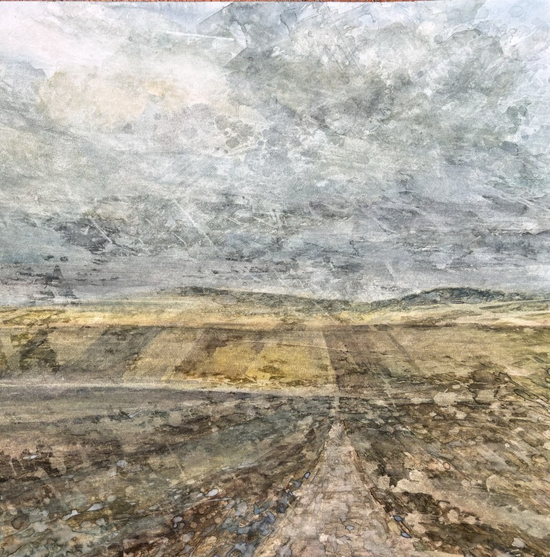 Harte Einschnitte, 2024 - Aquarell