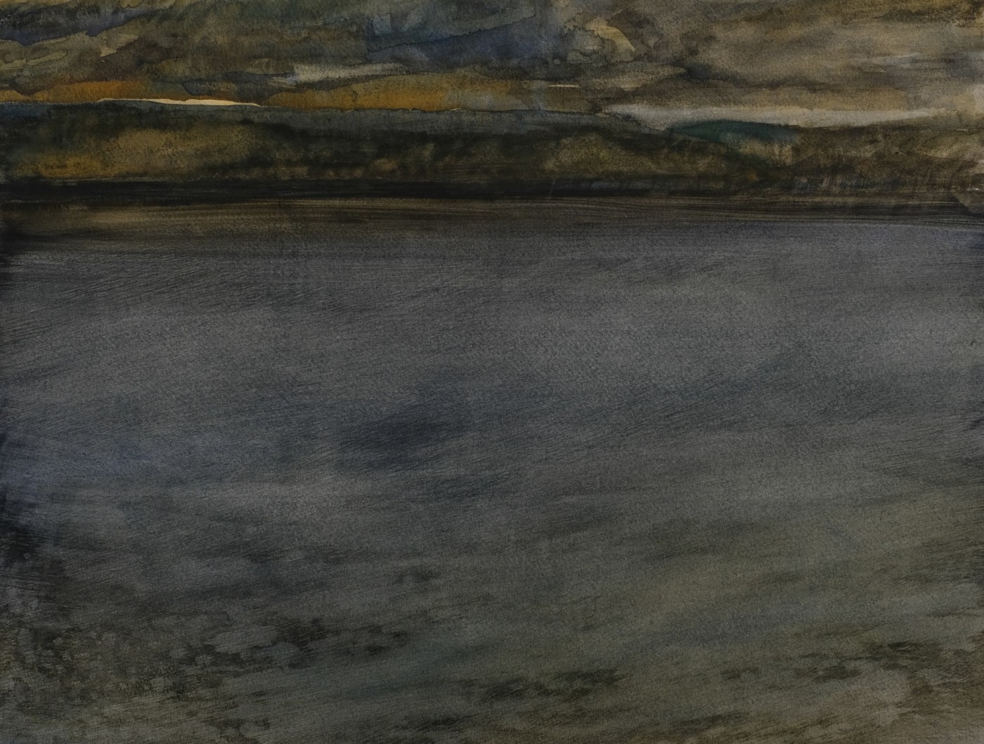 Auf dem Kopf stehend, 2023 - Aquarell