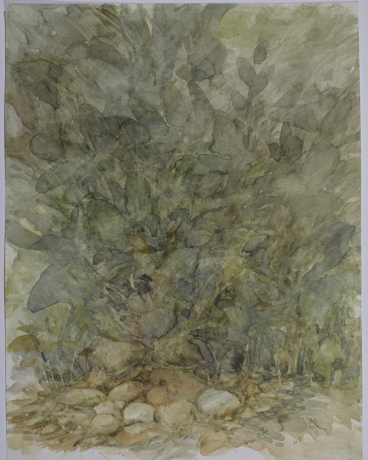 Dahinter Landschaft, 2023 - Aquarell