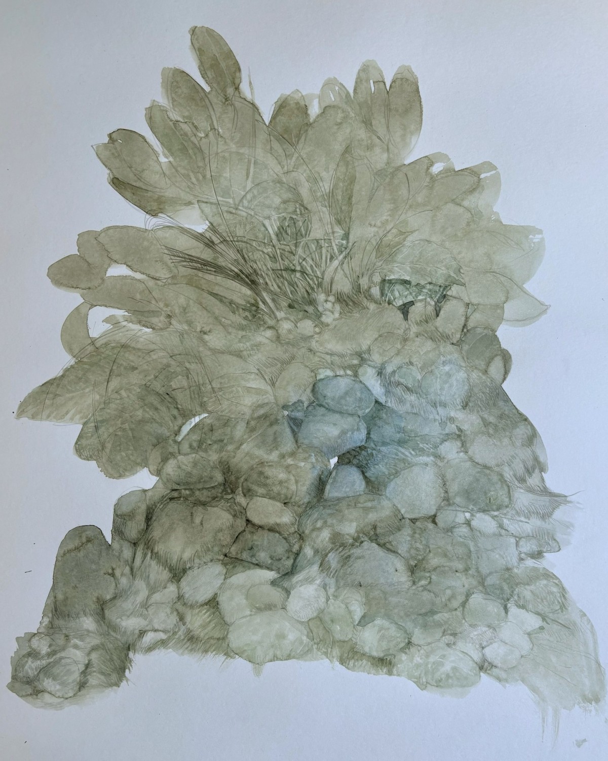 Wandertag II, 2024 - Aquarell, Bleistift