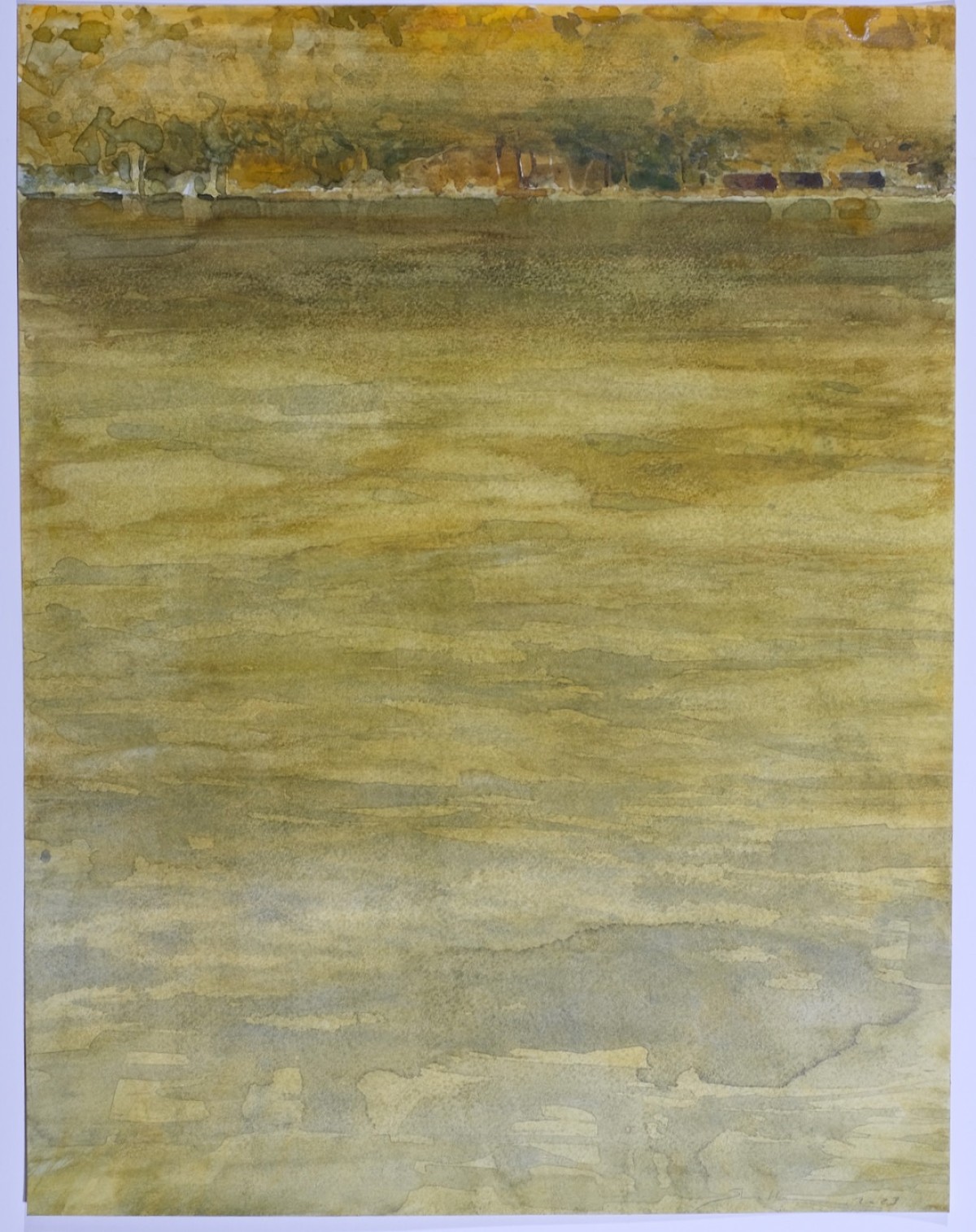 Median aller gelber Herbsttage, 2023 - Aquarell