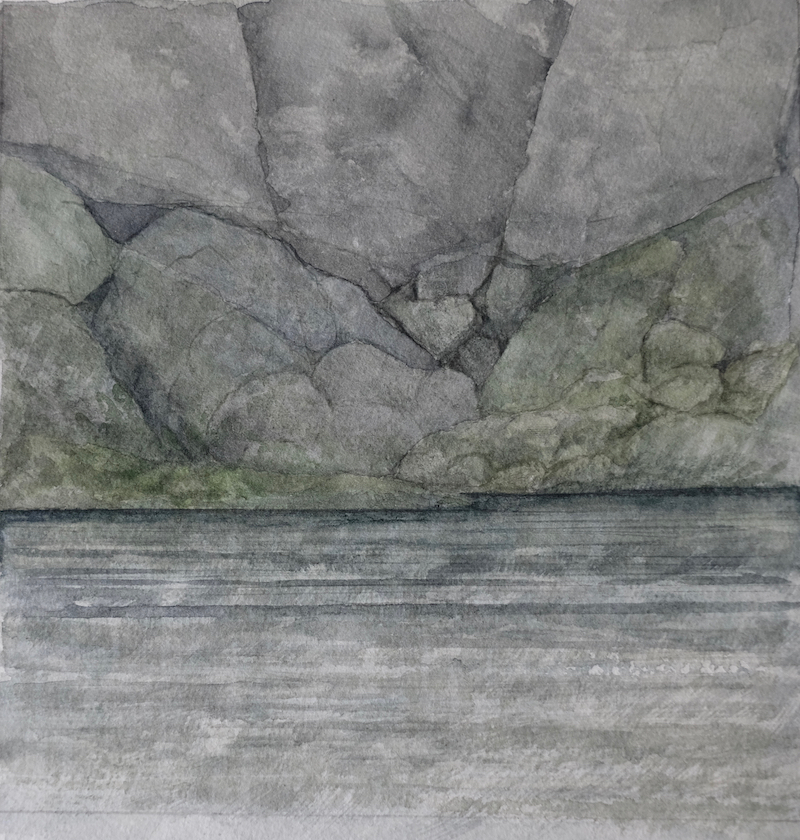 Ottensteine II, 2020 - Aquarell, Bleistift