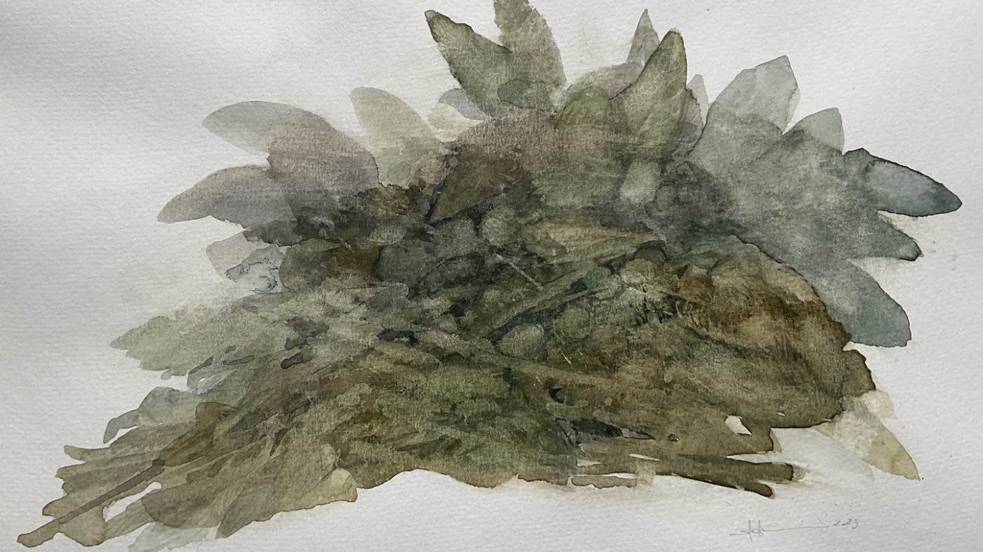 Erdreich und Aufbruch, 2023 - Aquarell