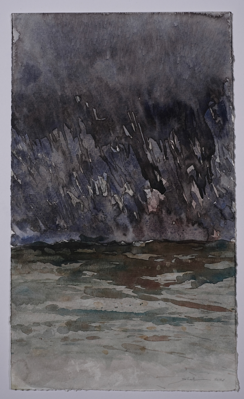 Waldrand nirgendwo, 2022 - Aquarell