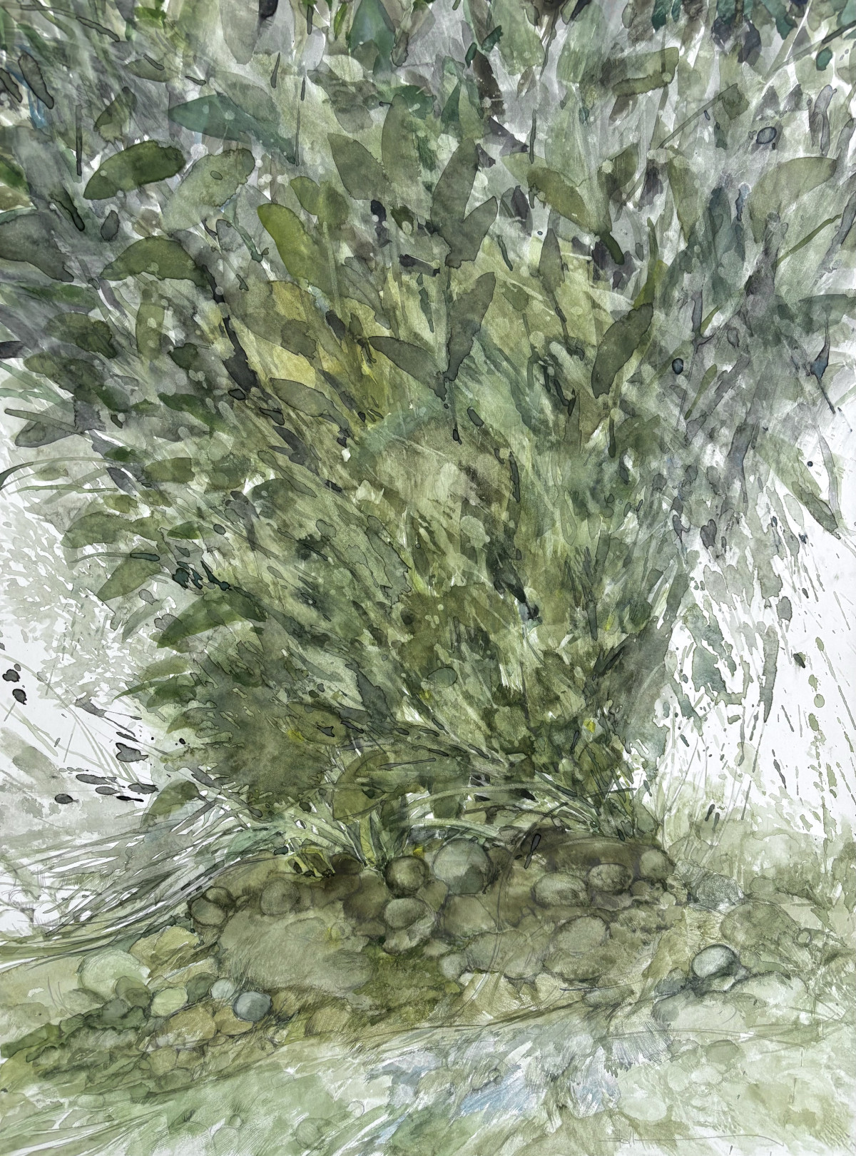 Ein interessanter Ort, 2025 - Aquarell, Bleistift
