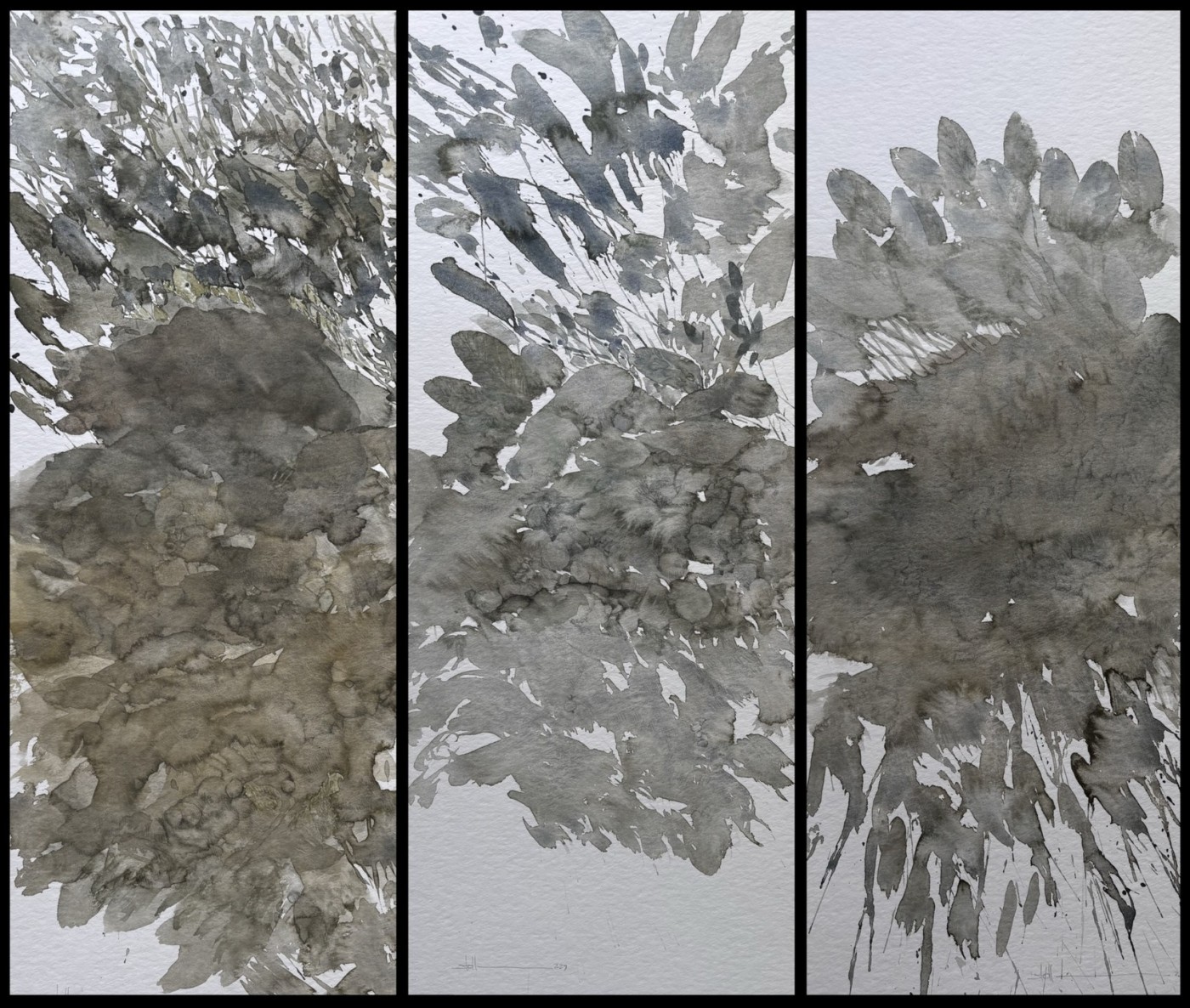 Wanderlust III-V, 2024 - Aquarell, Bleistift 