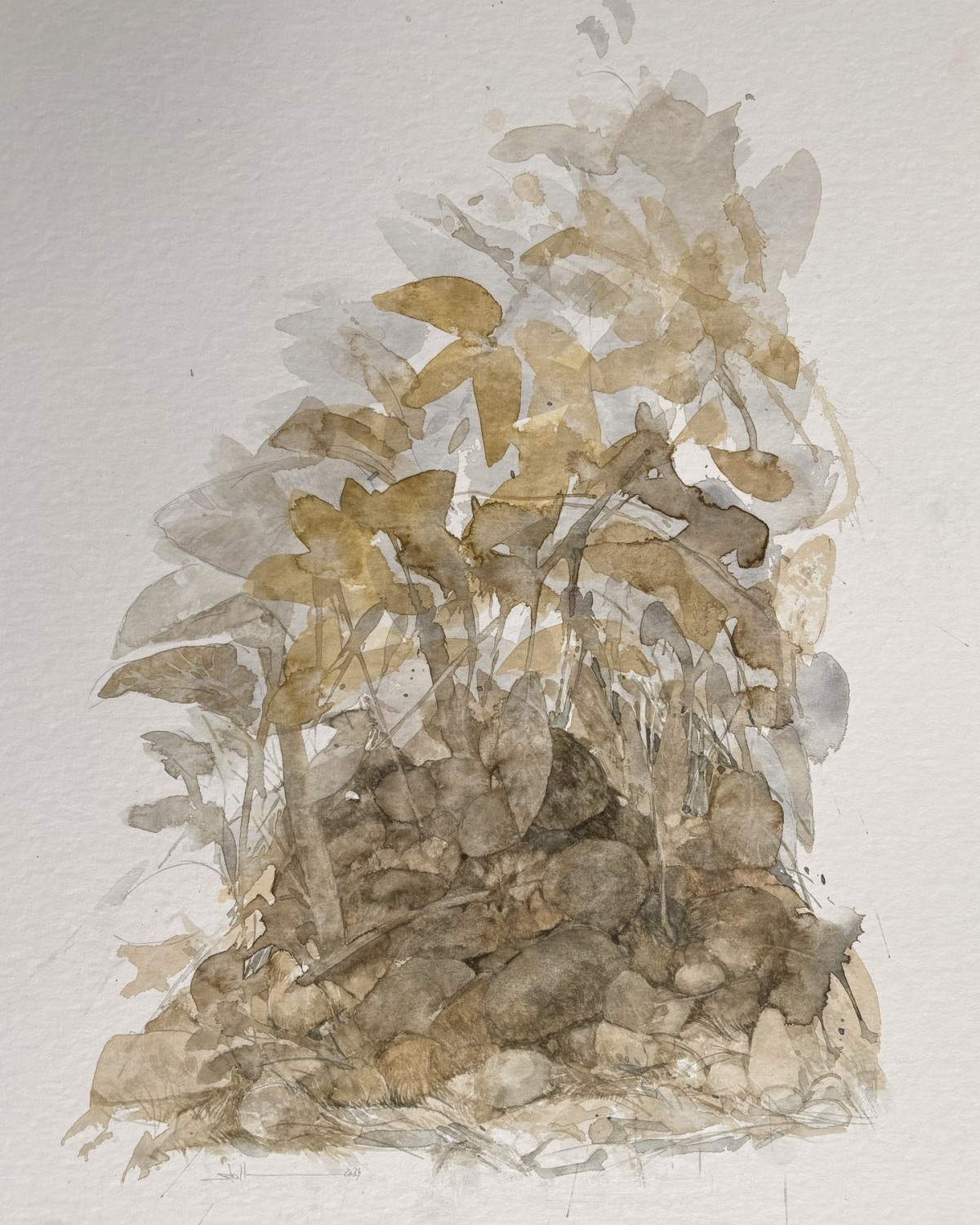 1883 Meter jenseits von Mensch und Zeit, 2024 - Aquarell