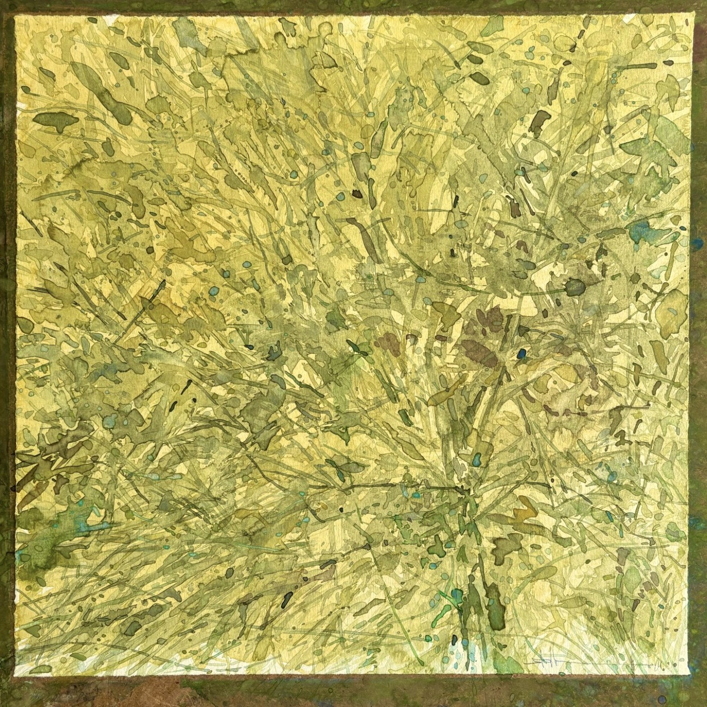 In Richtung Herbst, Wind kommt auf, 2024 - Aquarell