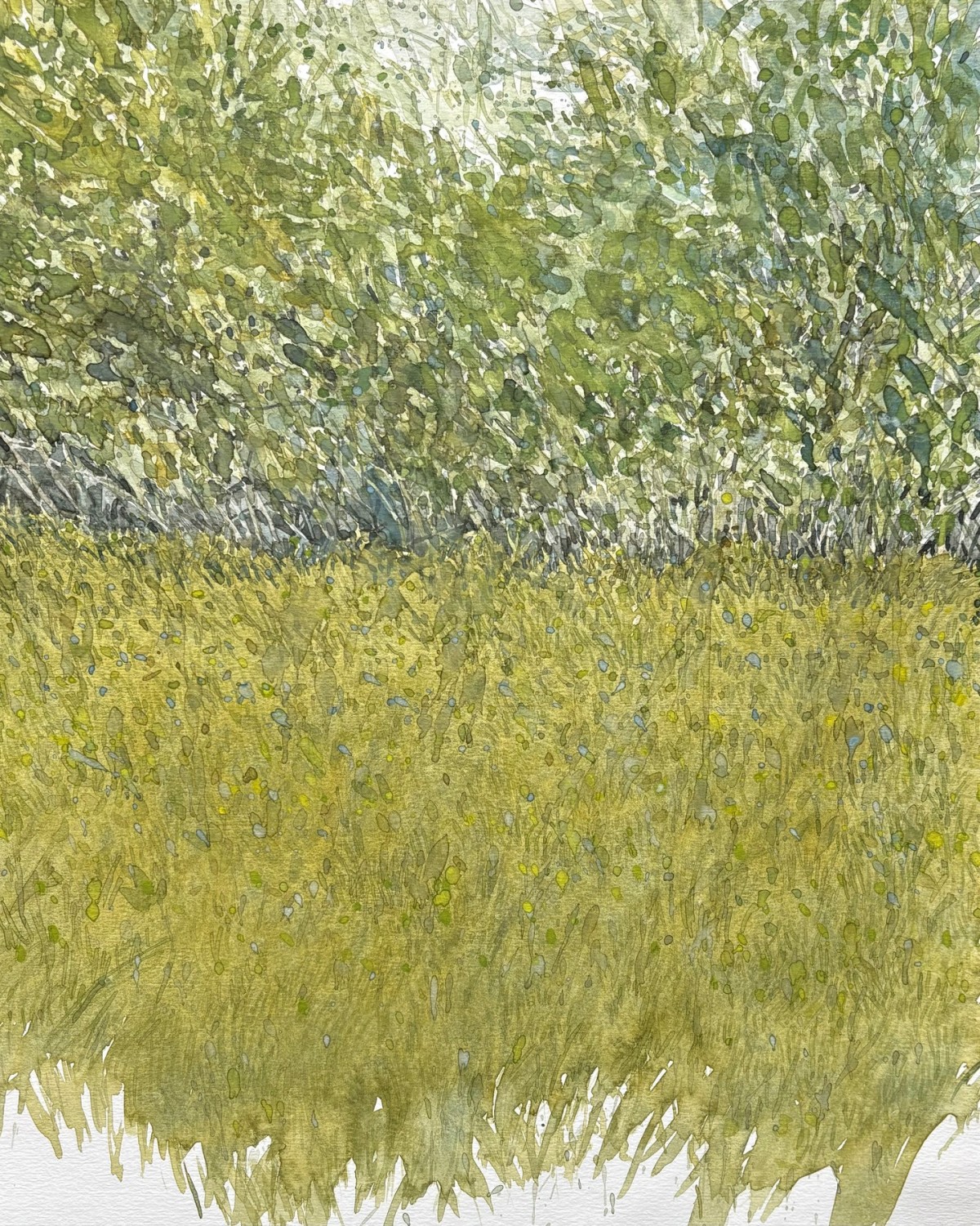 Schritt zurück, 2024 - Aquarell