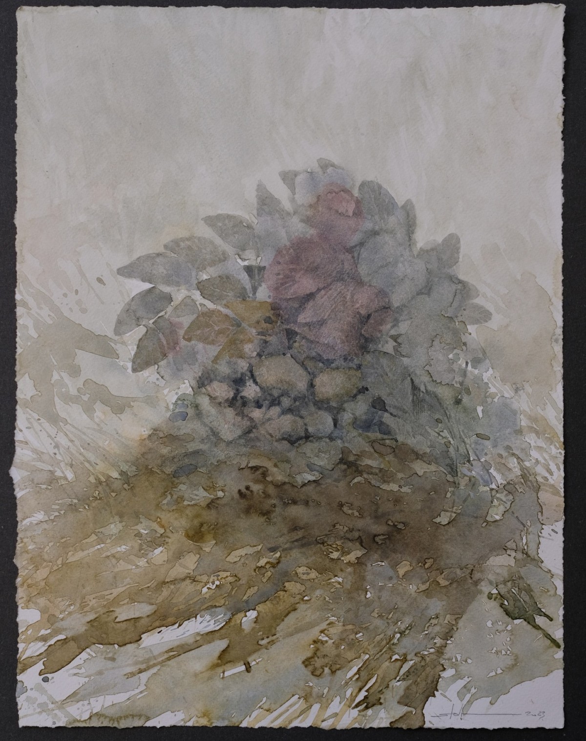 Ich bin nur einen Schritt entfernt, 2023 - Aquarell